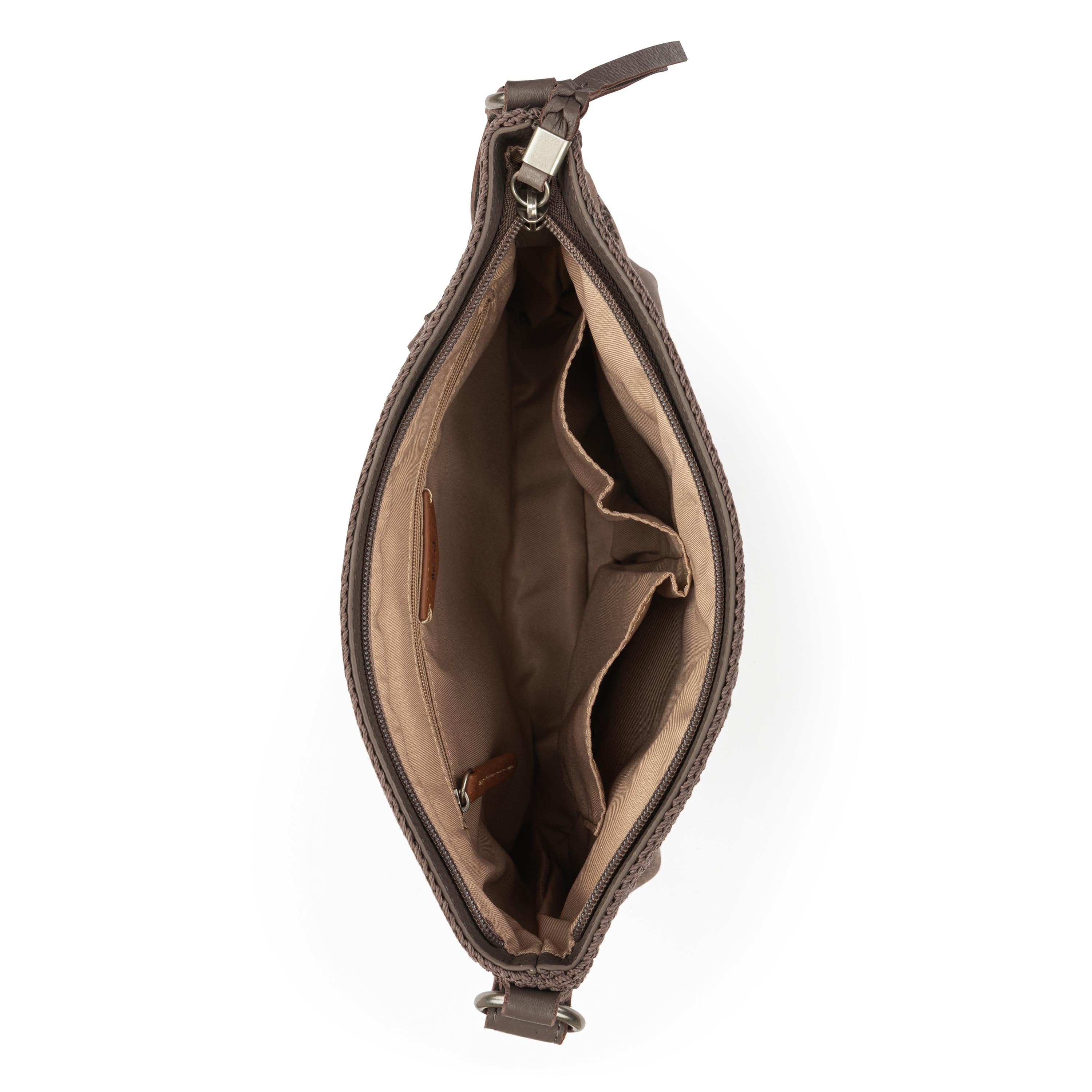 The Sak Melrose Crossbody - Leather - Mushroom Suede Patch