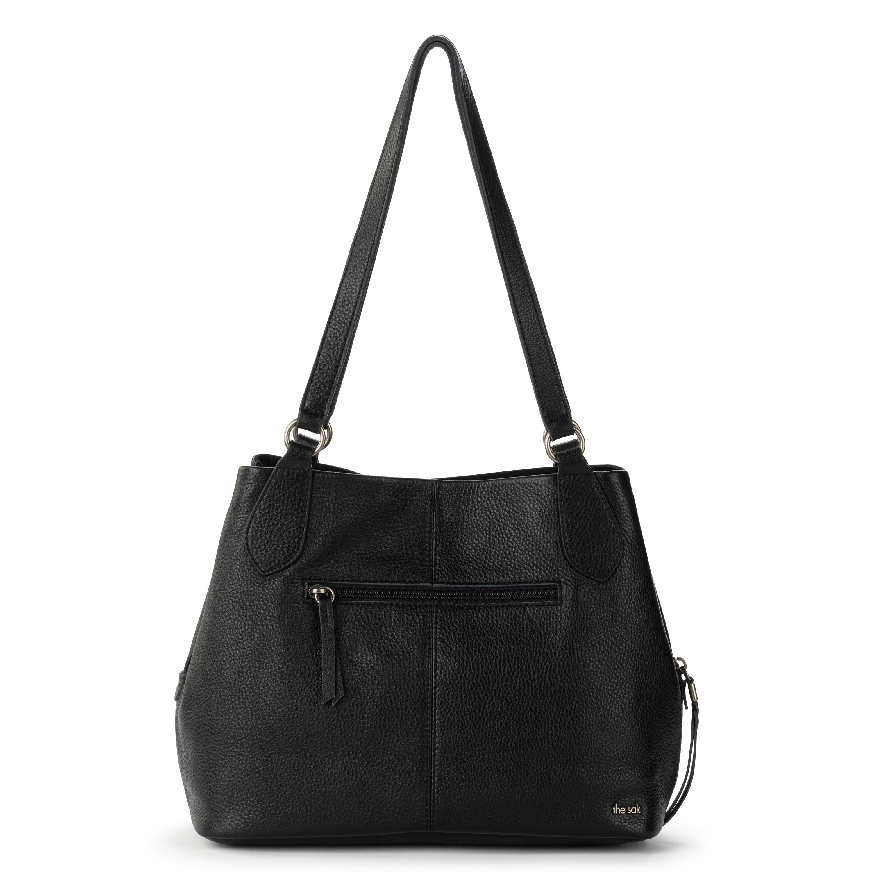 The Sak Melrose Satchel - Leather - Black Silver Stud