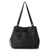 The Sak Melrose Satchel - Leather - Black Silver Stud