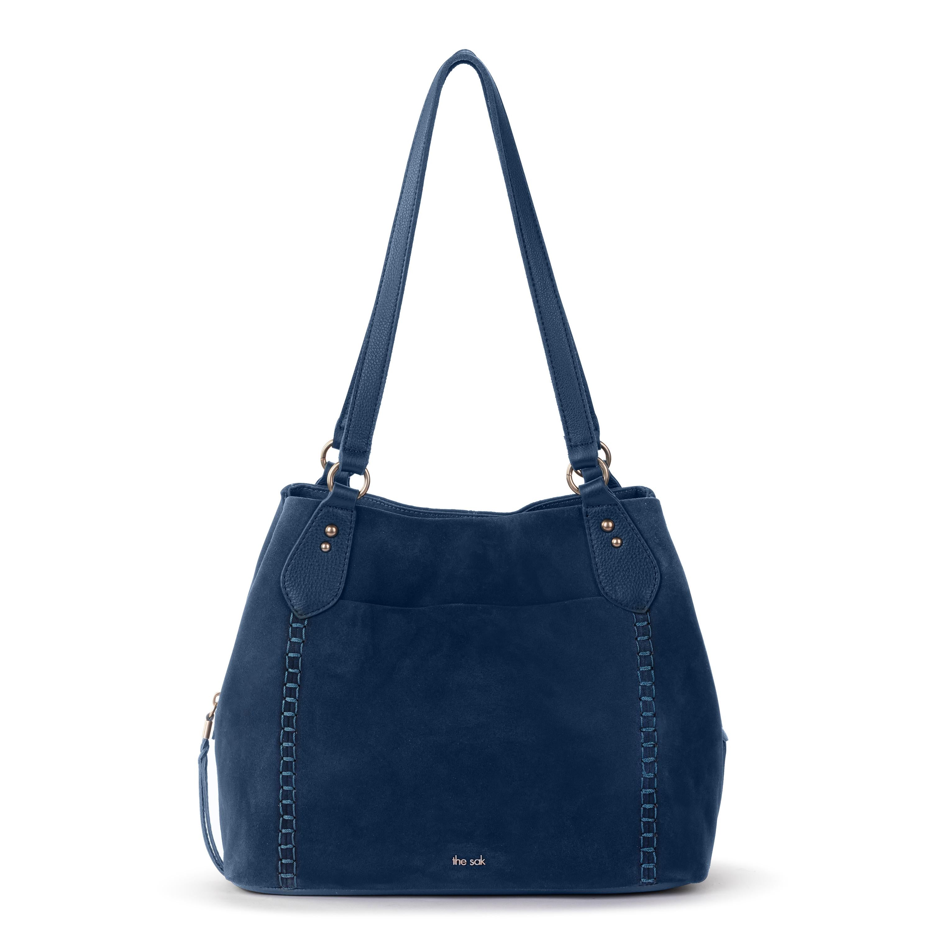 The Sak Melrose Satchel - Leather - Indigo Suede