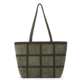 The Sak Metro Tote - Leather - Moss Suede Patch