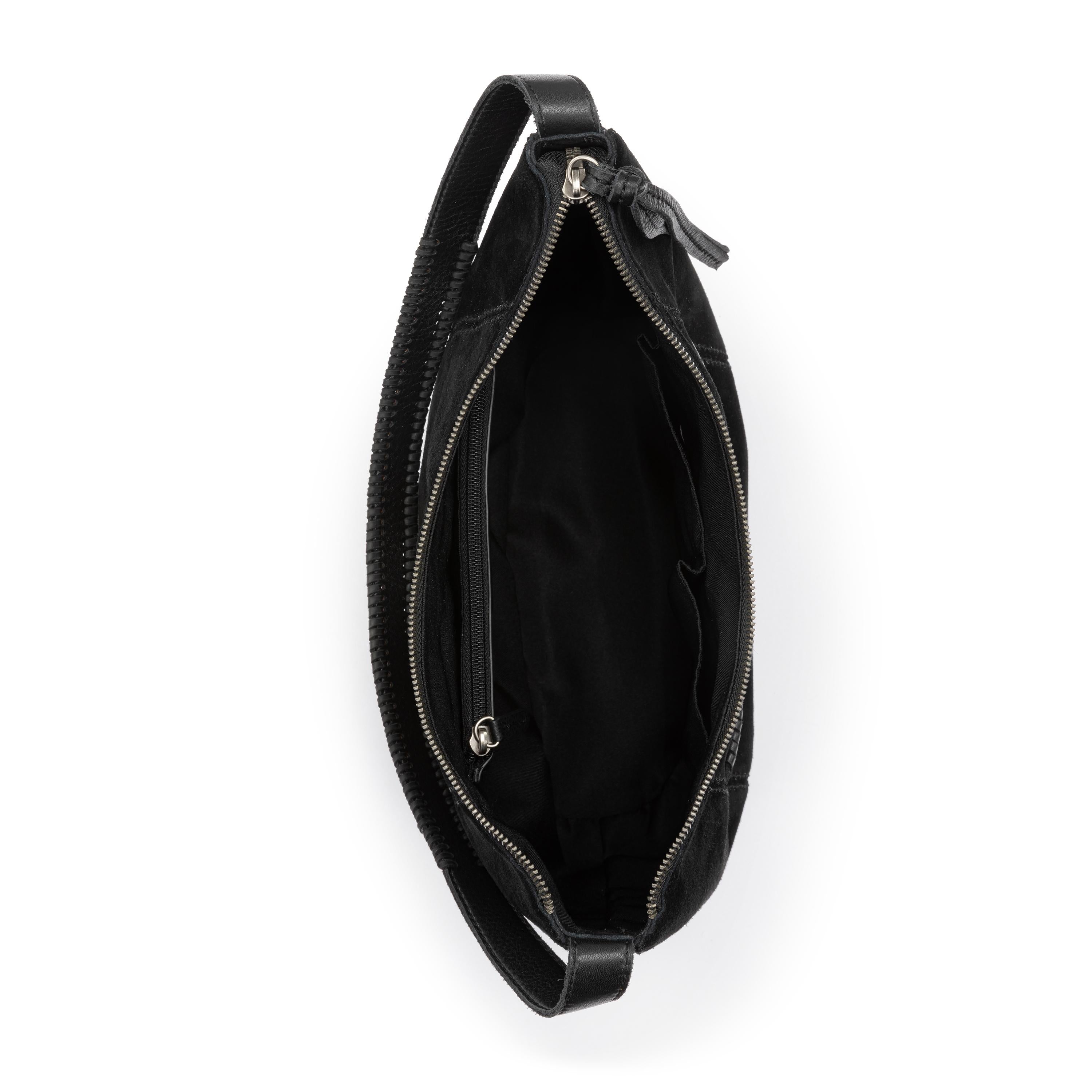 The Sak Sequoia Hobo - Leather - Black Suede Terra Stitch