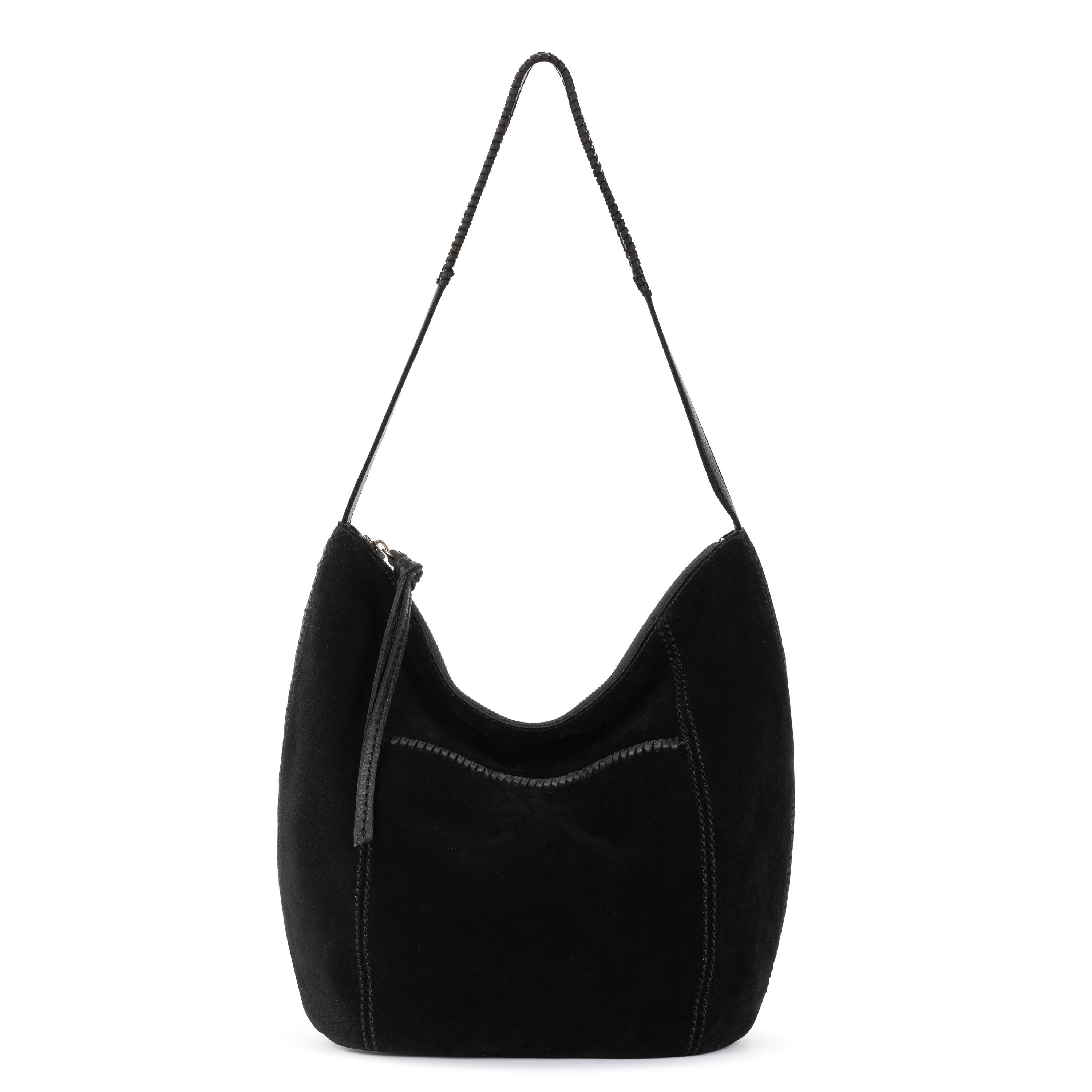 The Sak Sequoia Hobo - Leather - Black Suede Terra Stitch