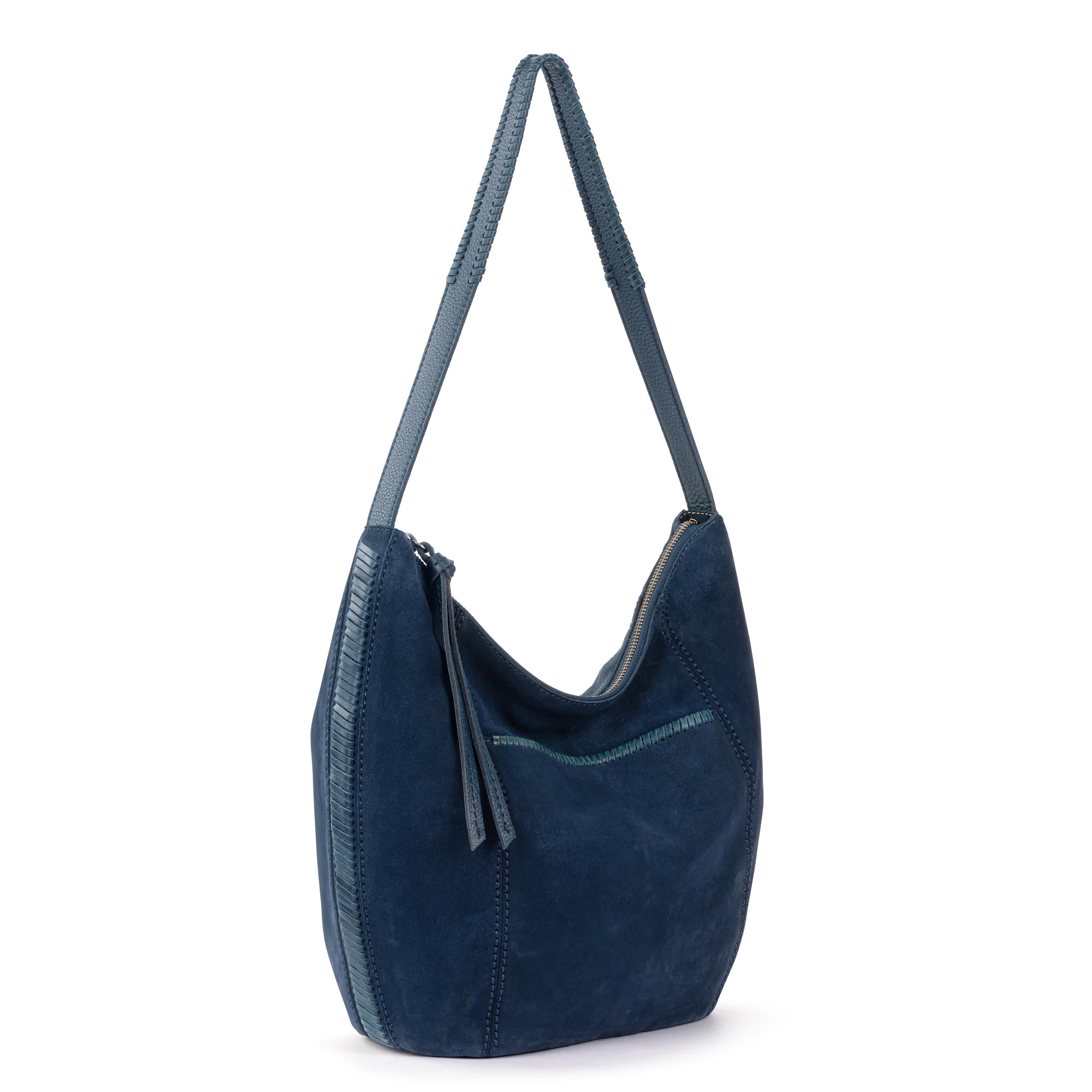 The Sak Sequoia Hobo - Leather - Indigo Suede Terra Stitch