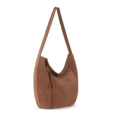 The Sak Sequoia Hobo - Leather - Tobacco Suede Terra Stitch