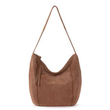 The Sak Sequoia Hobo - Leather - Tobacco Suede Terra Stitch