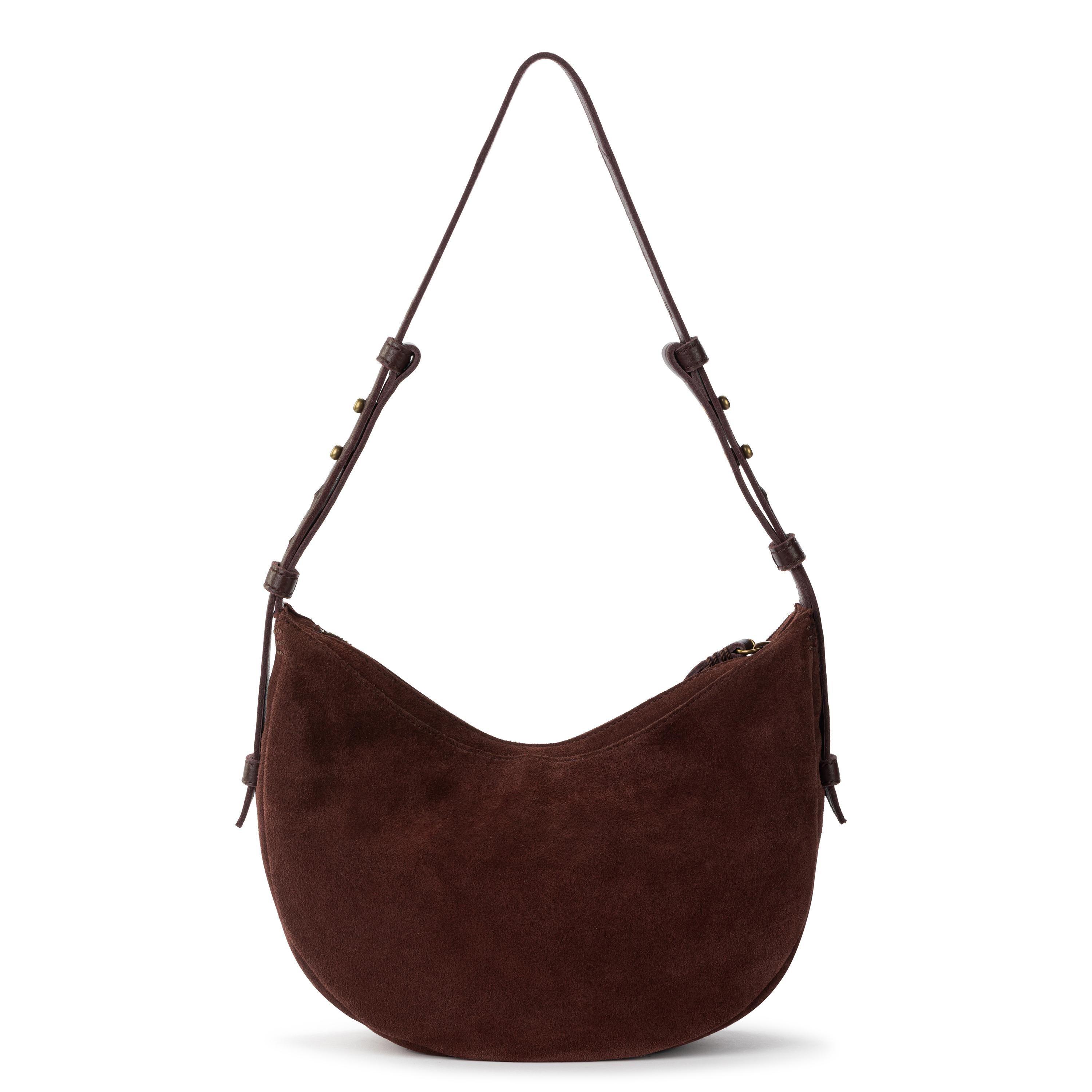 The Sak Tess Shoulder Bag - Leather - Mahogany Suede