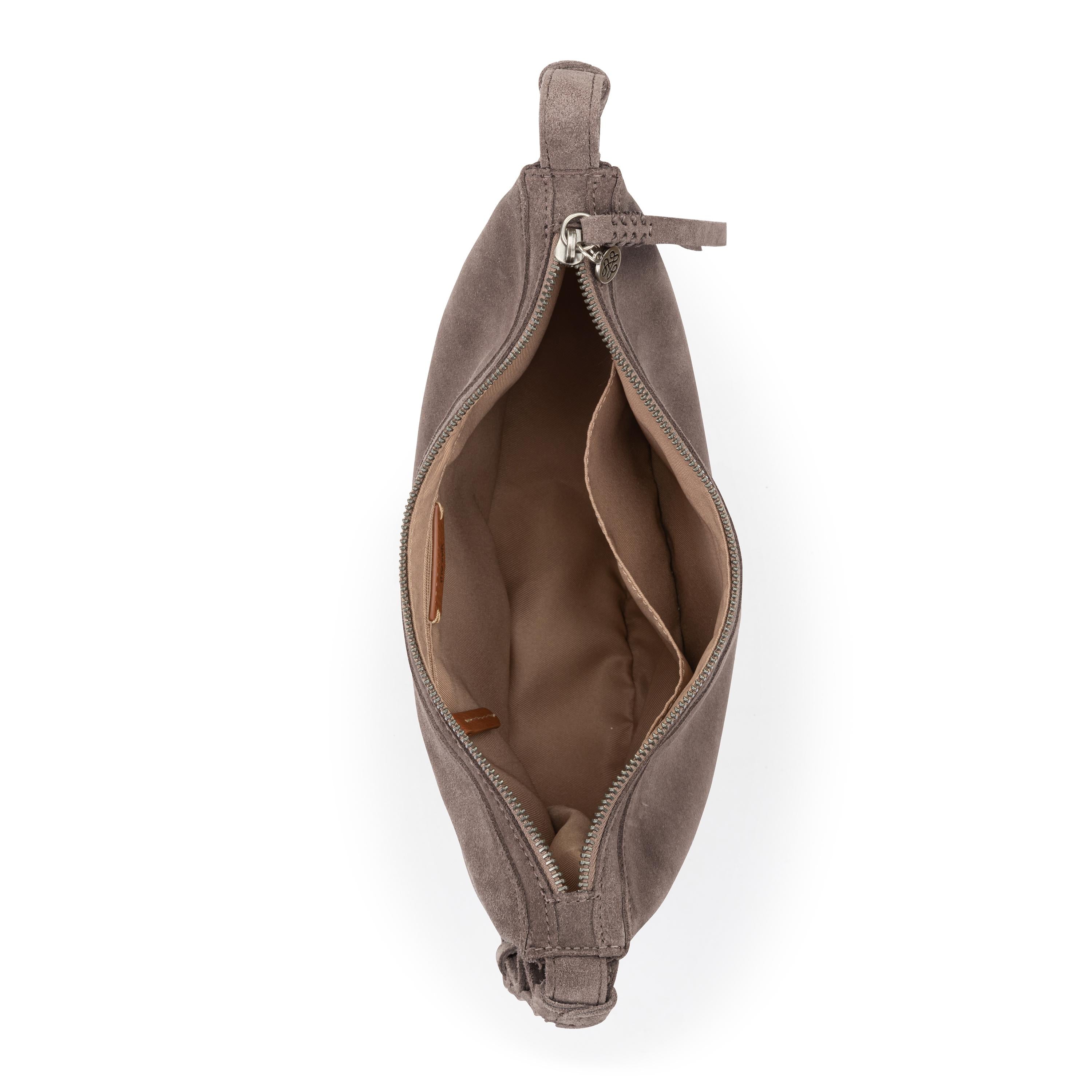The Sak Tess Shoulder Bag - Leather - Mushroom Suede