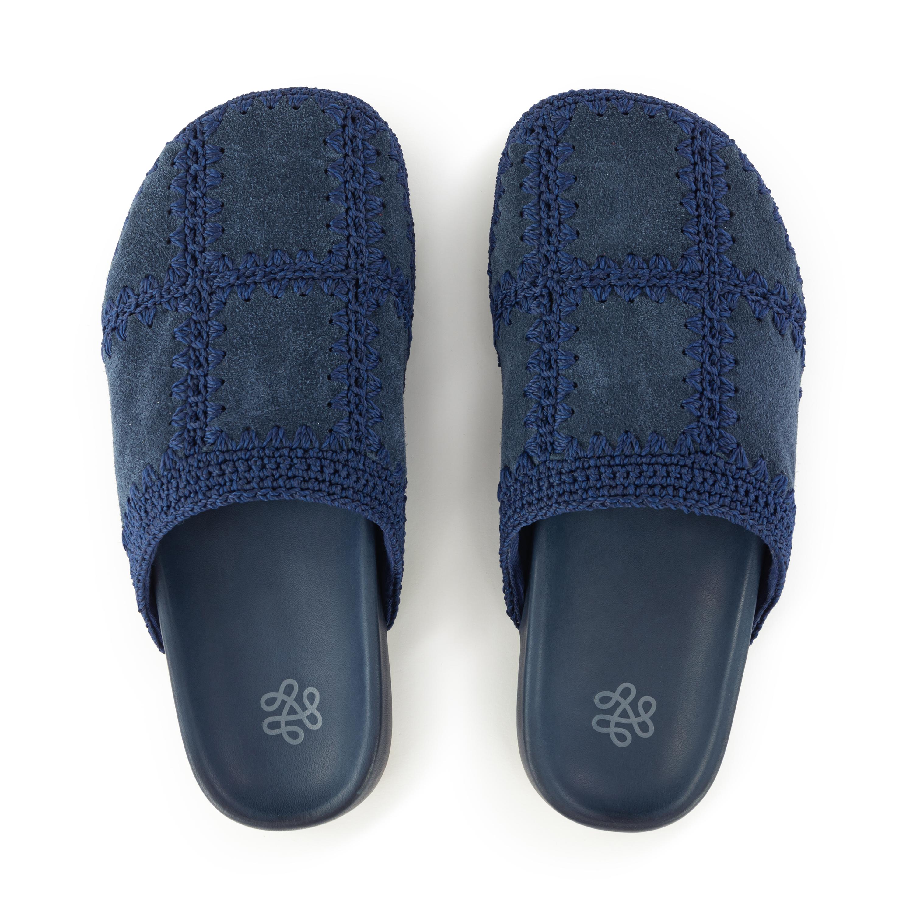 The Sak Bolinas Clog - Leather - Indigo Suede Patch