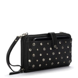 The Sak Iris Smartphone Wallet - Leather - Black Silver Stud