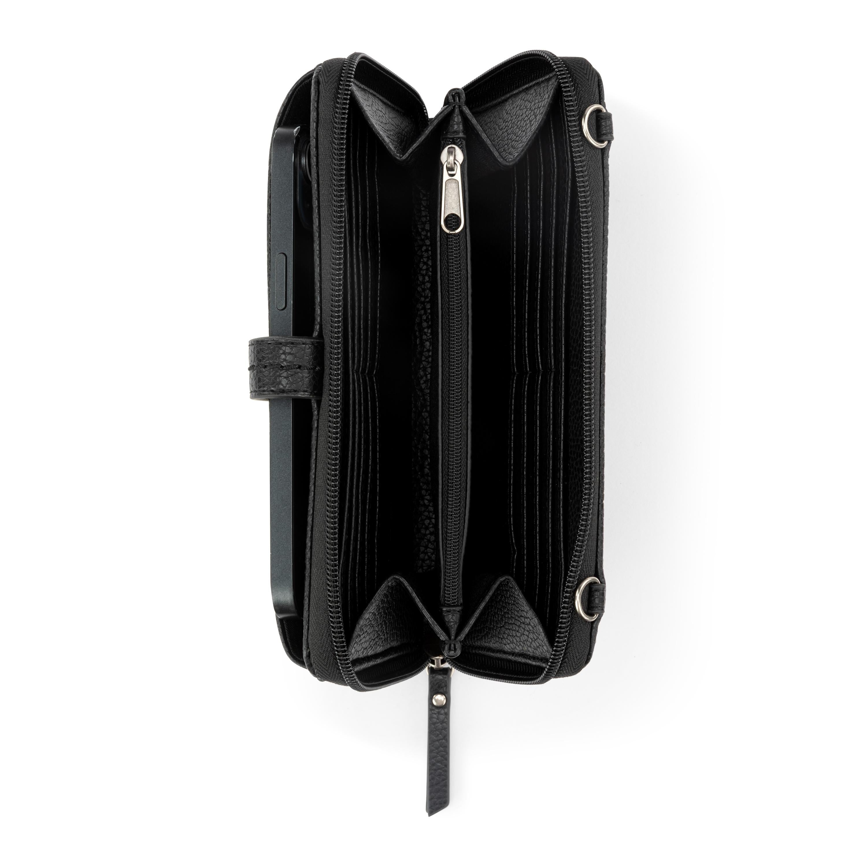 The Sak Iris Smartphone Wallet - Leather - Black Silver Stud