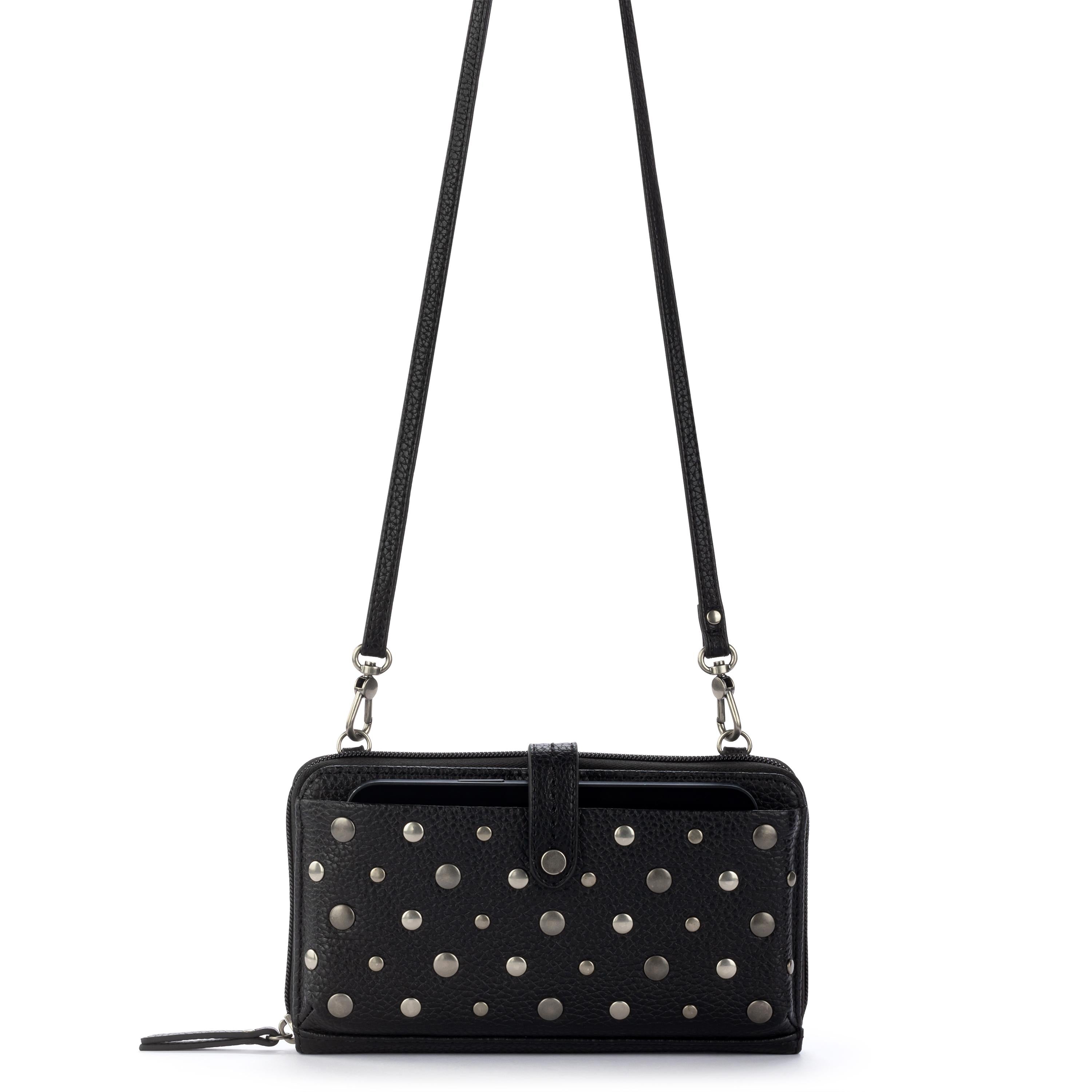 The Sak Iris Smartphone Wallet - Leather - Black Silver Stud
