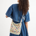 The Sak Lucia Crossbody - Hand Crochet - Natural Multi Flowers