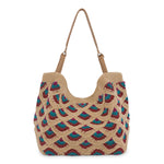 The Sak Los Feliz Large Tote - Hand Crochet - Bamboo Mermaid
