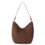 The Sak Sequoia Hobo - Leather - Woven Mahogany Cognac