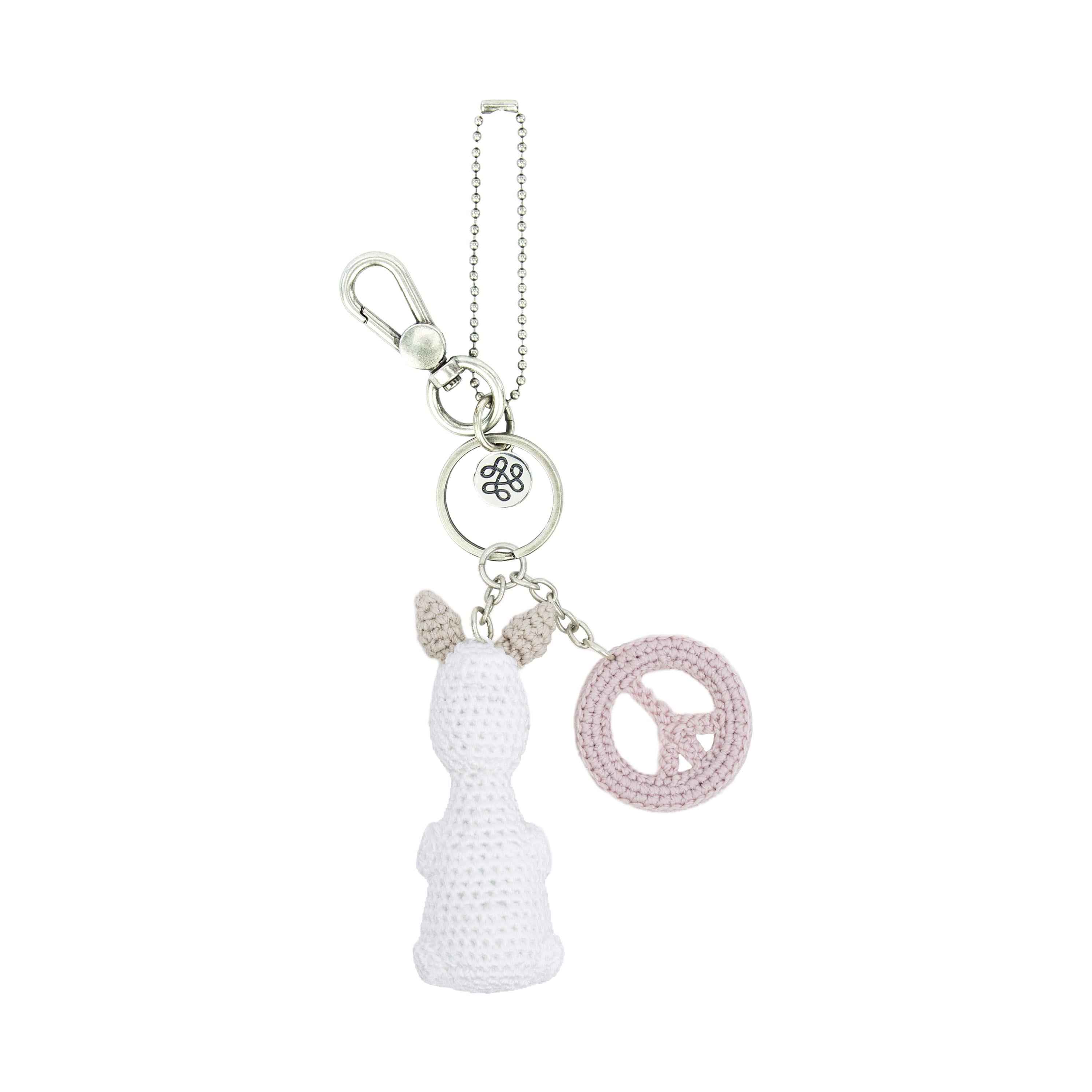 The Sak Dangle Animal Dangle - Hand Crochet - Llama