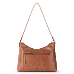 The Sak Melrose Shoulder Bag - Leather - Tobacco Floral Embossed