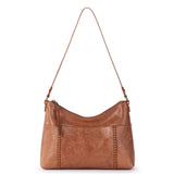 The Sak Melrose Shoulder Bag - Leather - Tobacco Floral Embossed