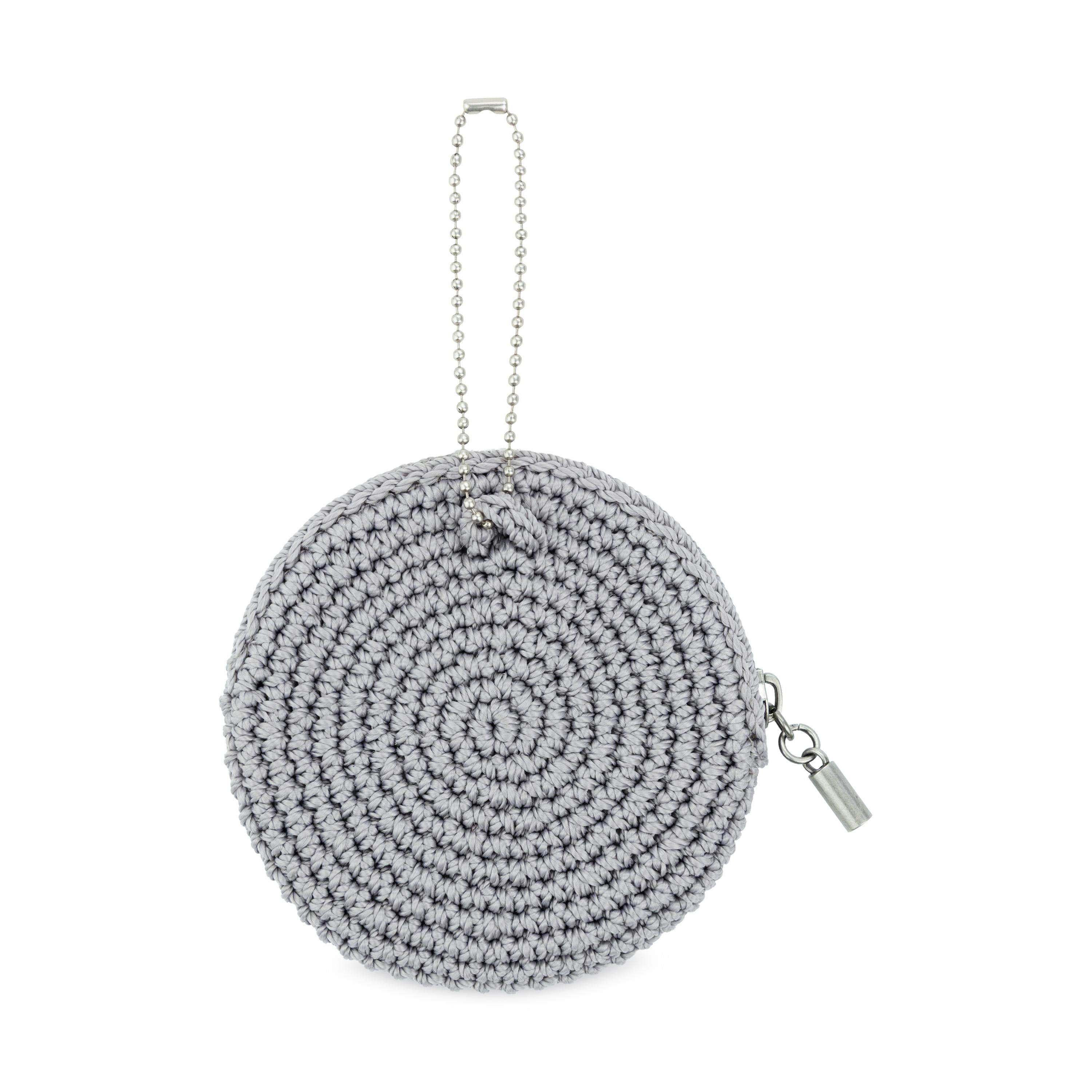 The Sak Circle Coin Pouch - Hand Crochet - Mist Pyrite Star