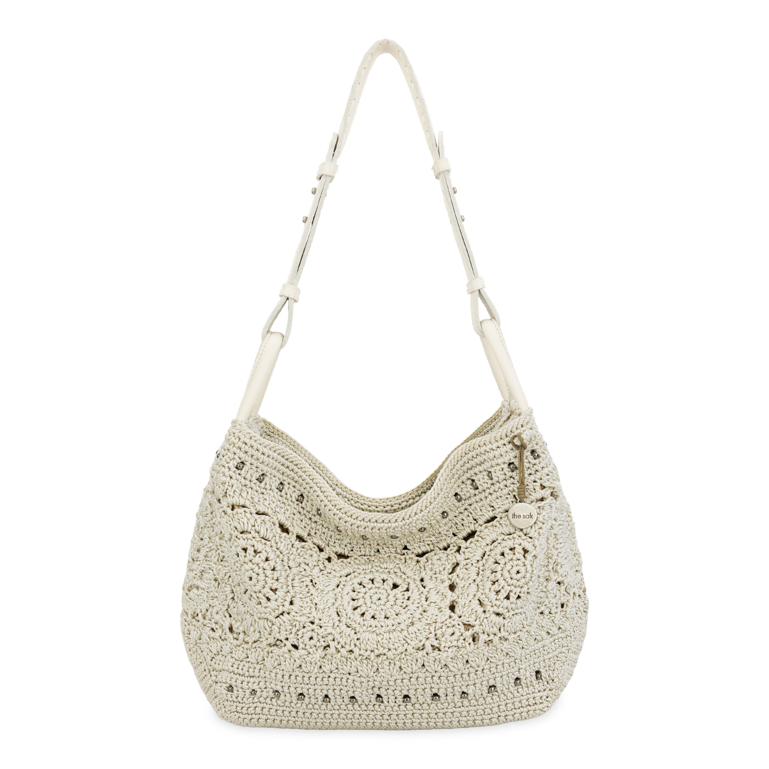 The Sak Los Feliz Hobo - Hand Crochet - Natural Medallion