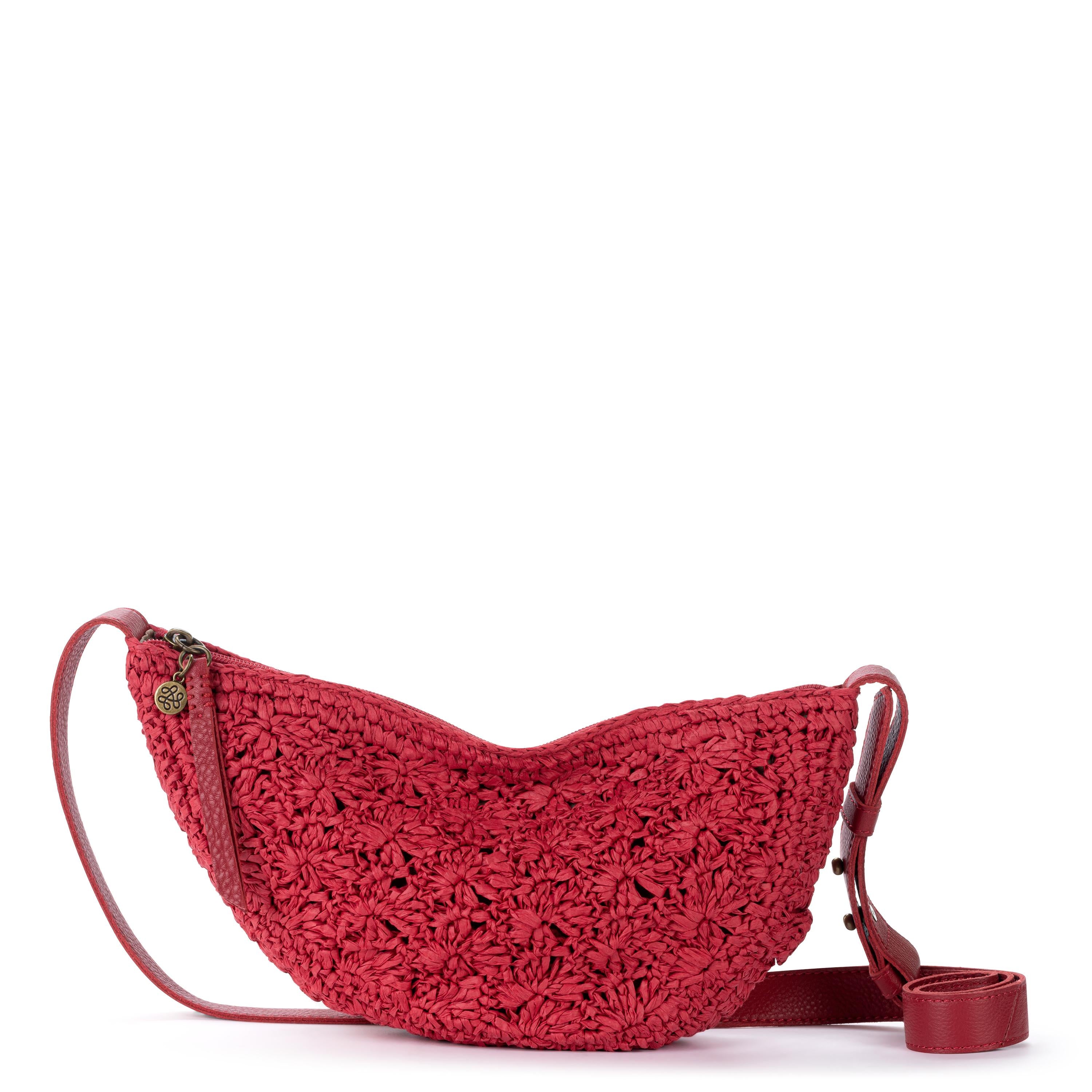 The Sak Tess Sling - Straw - Scarlet Primrose
