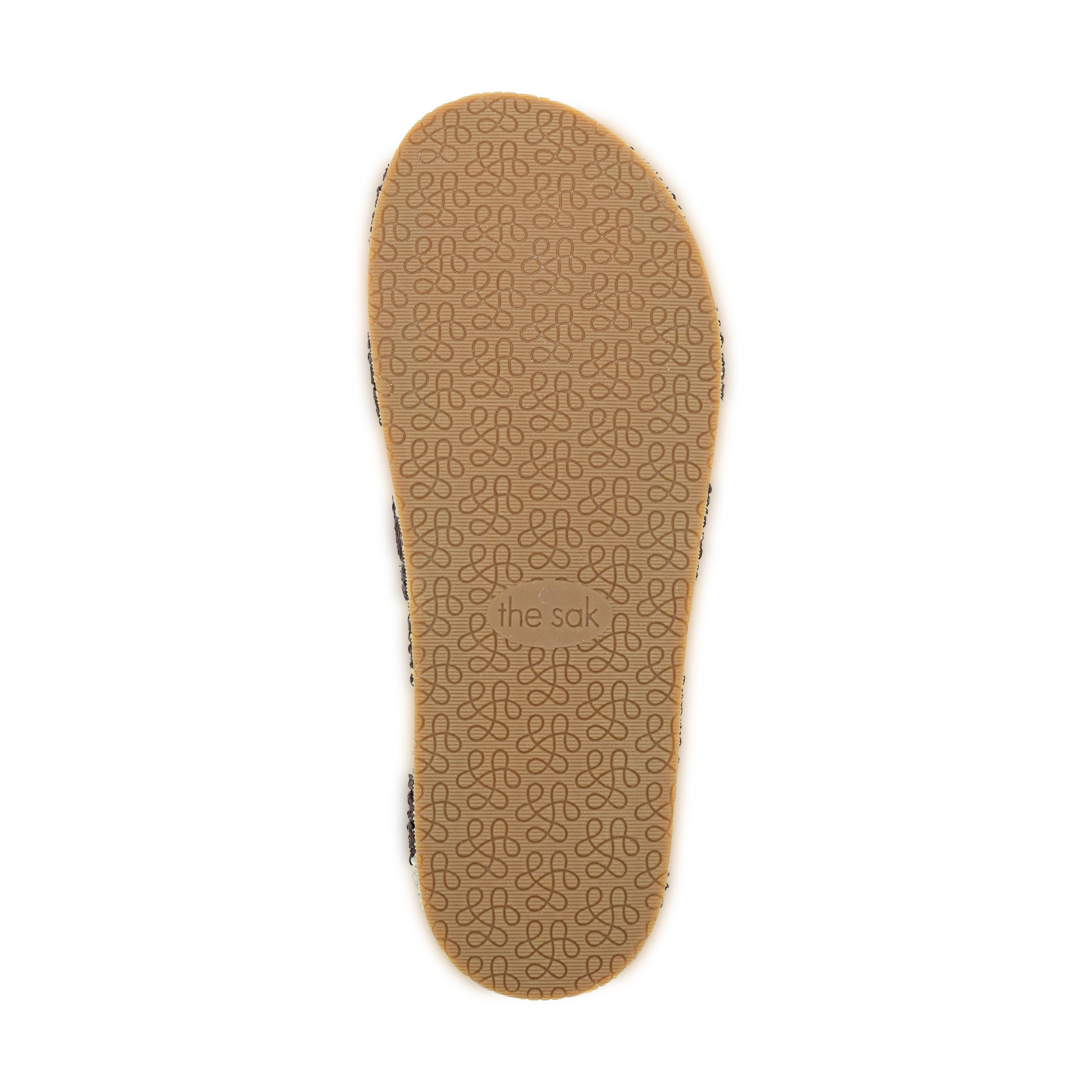 The Sak Olivia Platform Sandal - Hand Crochet - Brown Stripe