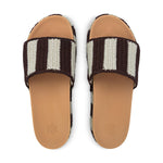 The Sak Olivia Platform Sandal - Hand Crochet - Brown Stripe