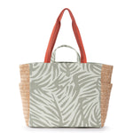 Sakroots Cassia Beach Tote - Canvas - Natural Leaf