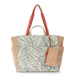 Sakroots Cassia Beach Tote - Canvas - Natural Leaf