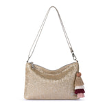 Sakroots Lumi Crossbody - Straw - Pyrite Straw