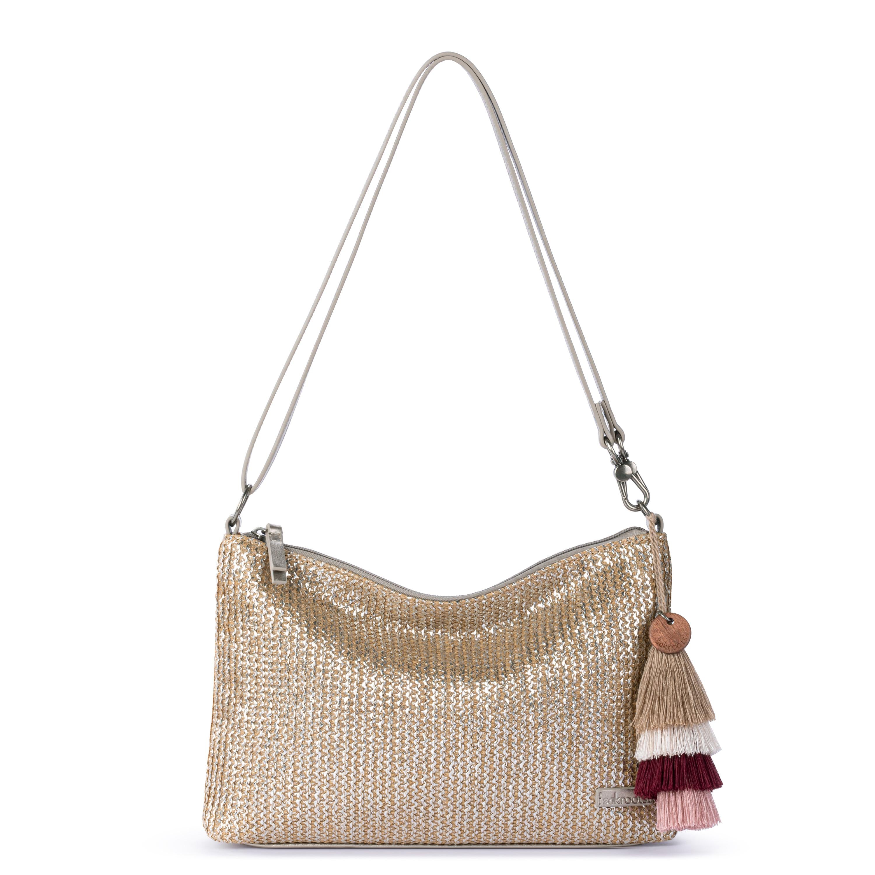Sakroots Lumi Crossbody - Straw - Pyrite Straw