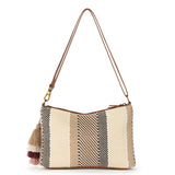 Sakroots Lumi Crossbody - Straw - Tobacco Batik Woven