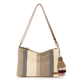 Sakroots Lumi Crossbody - Straw - Tobacco Batik Woven