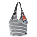 Sakroots Roma Shopper - Straw - Black and White Woven