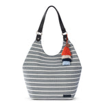 Sakroots Roma Shopper - Straw - Black and White Woven