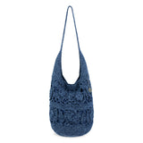 The Sak 120 Hobo - Hand Crochet - Denim Tonal Flower