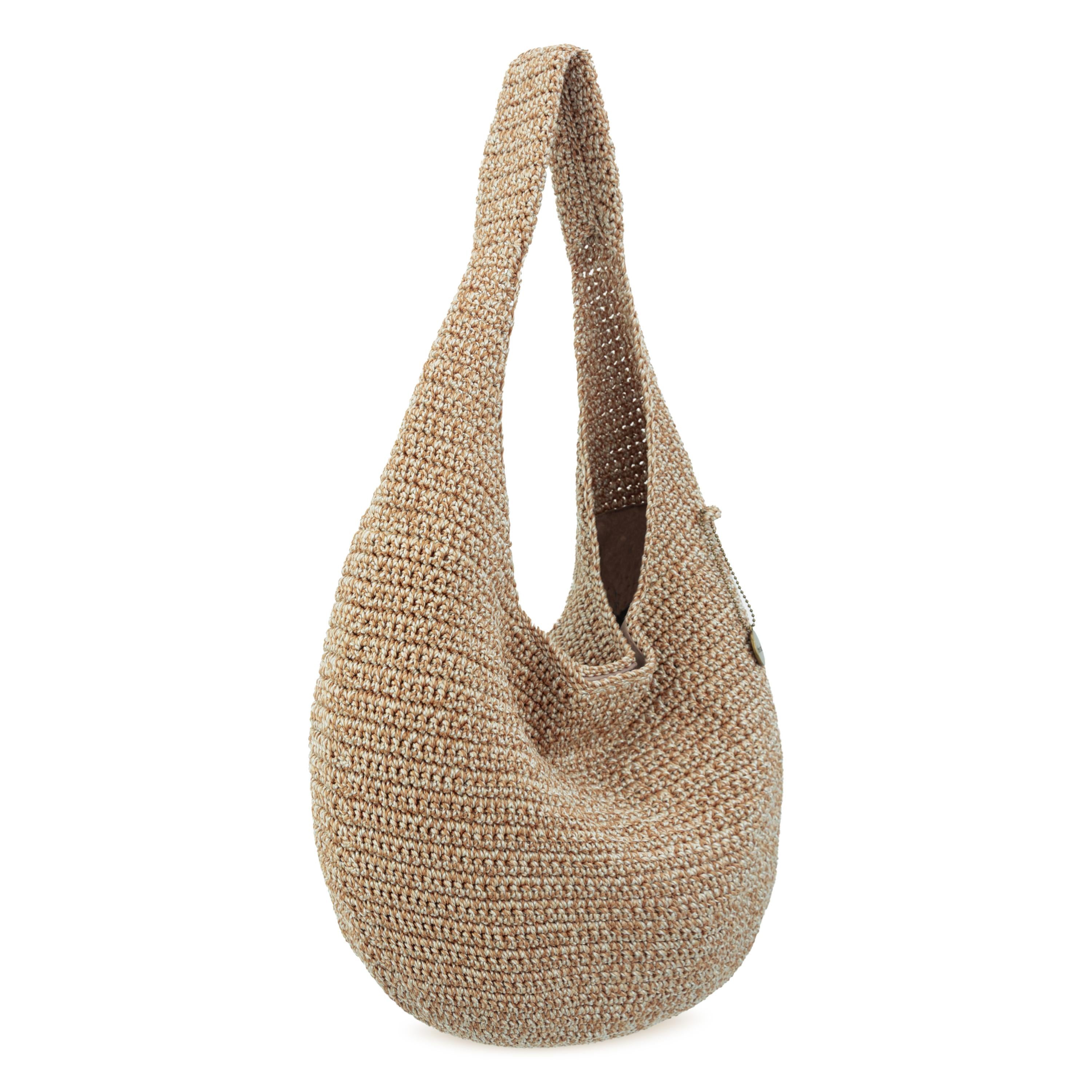 The Sak 120 Shortie Hobo - Hand Crochet - Bamboo Static
