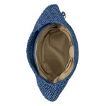 The Sak 120 Shortie Hobo - Hand Crochet - Denim Tonal Straw