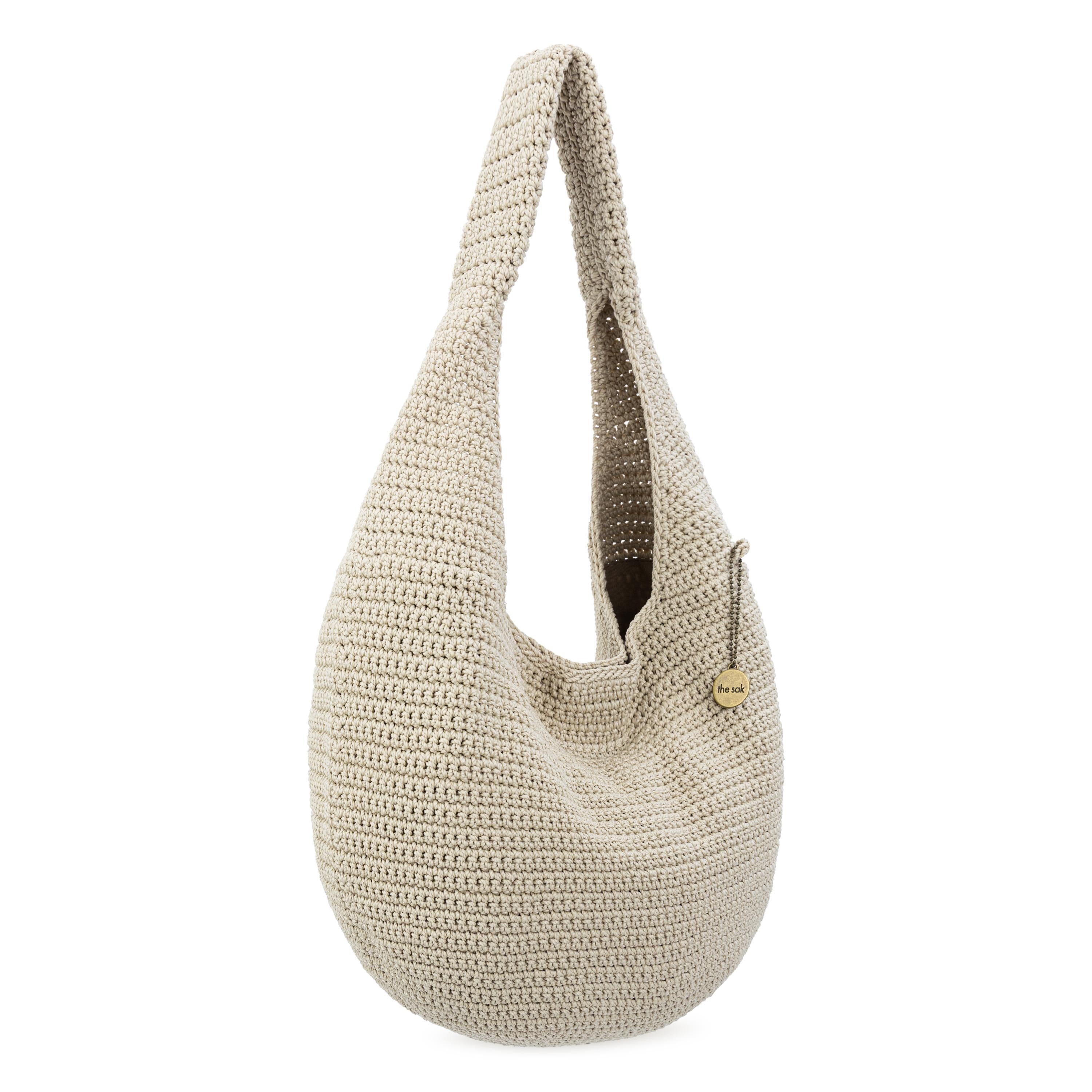 The Sak 120 Shortie Hobo - Hand Crochet - Ecru