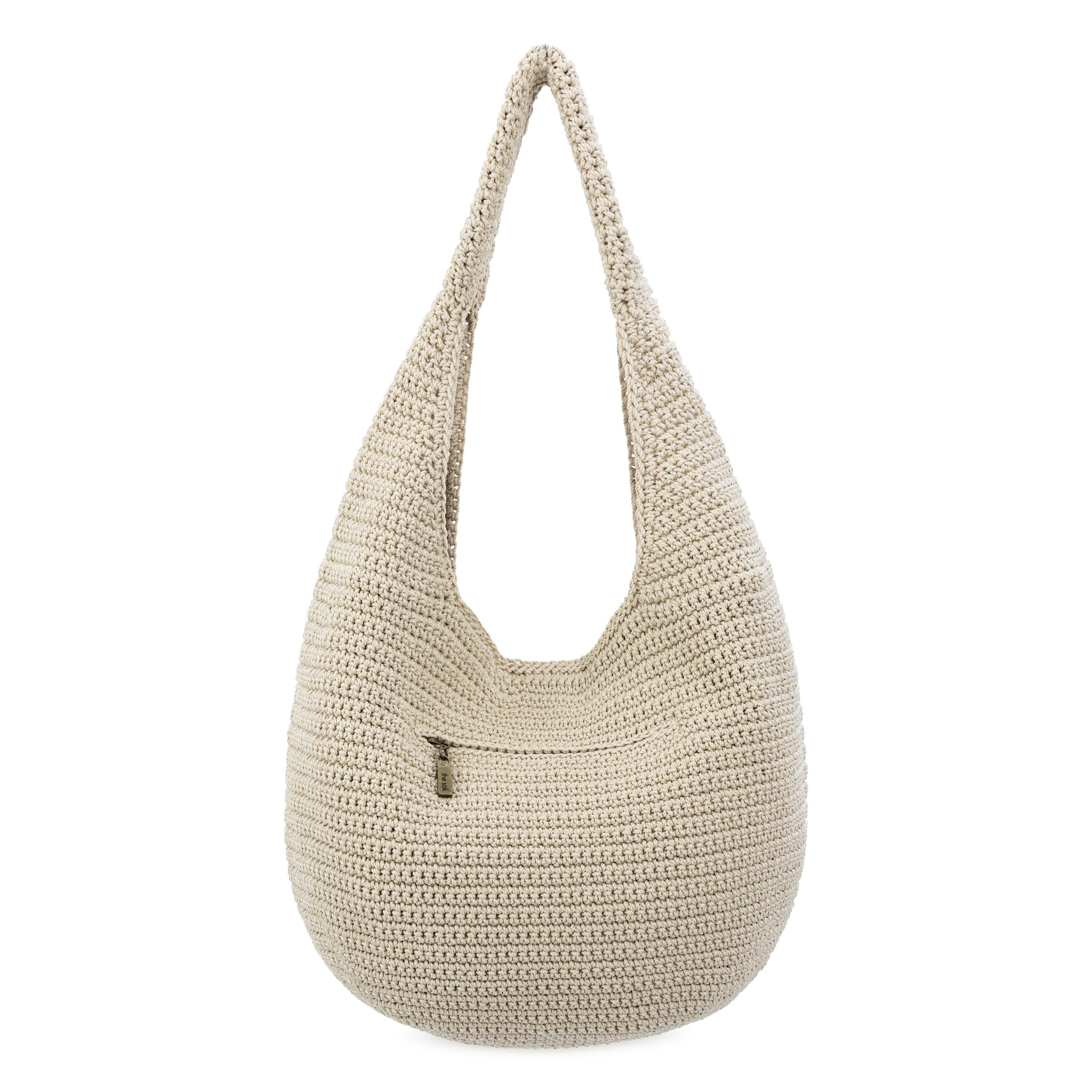 The Sak 120 Shortie Hobo - Hand Crochet - Ecru