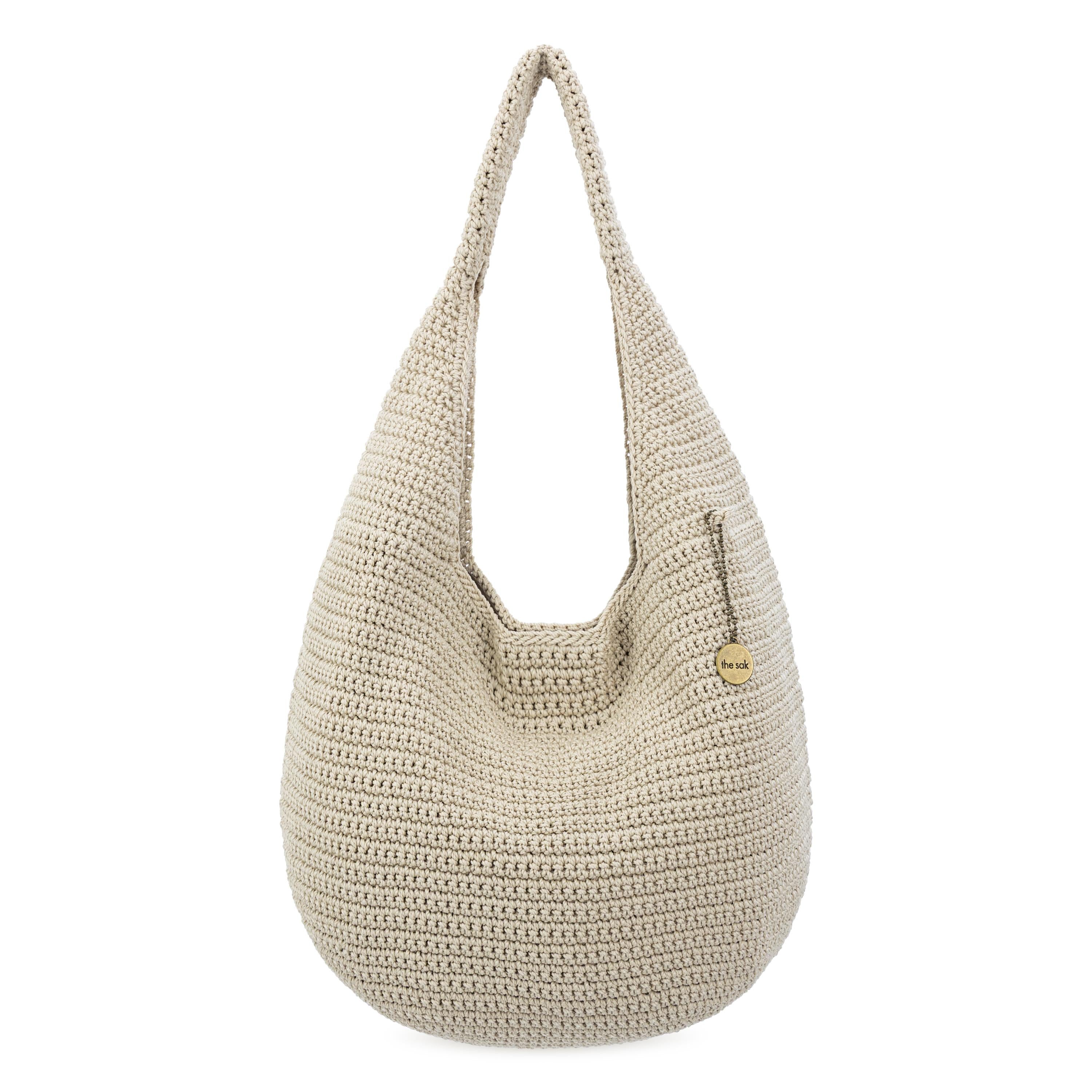 The Sak 120 Shortie Hobo - Hand Crochet - Ecru