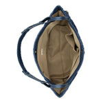The Sak Los Feliz Medium Tote - Hand Crochet - Denim Tonal Straw
