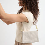 The Sak Vita Convertible Wristlet - Leather - Stone Woven