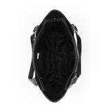 The Sak Bolinas Satchel - Leather - Black Floral Embossed