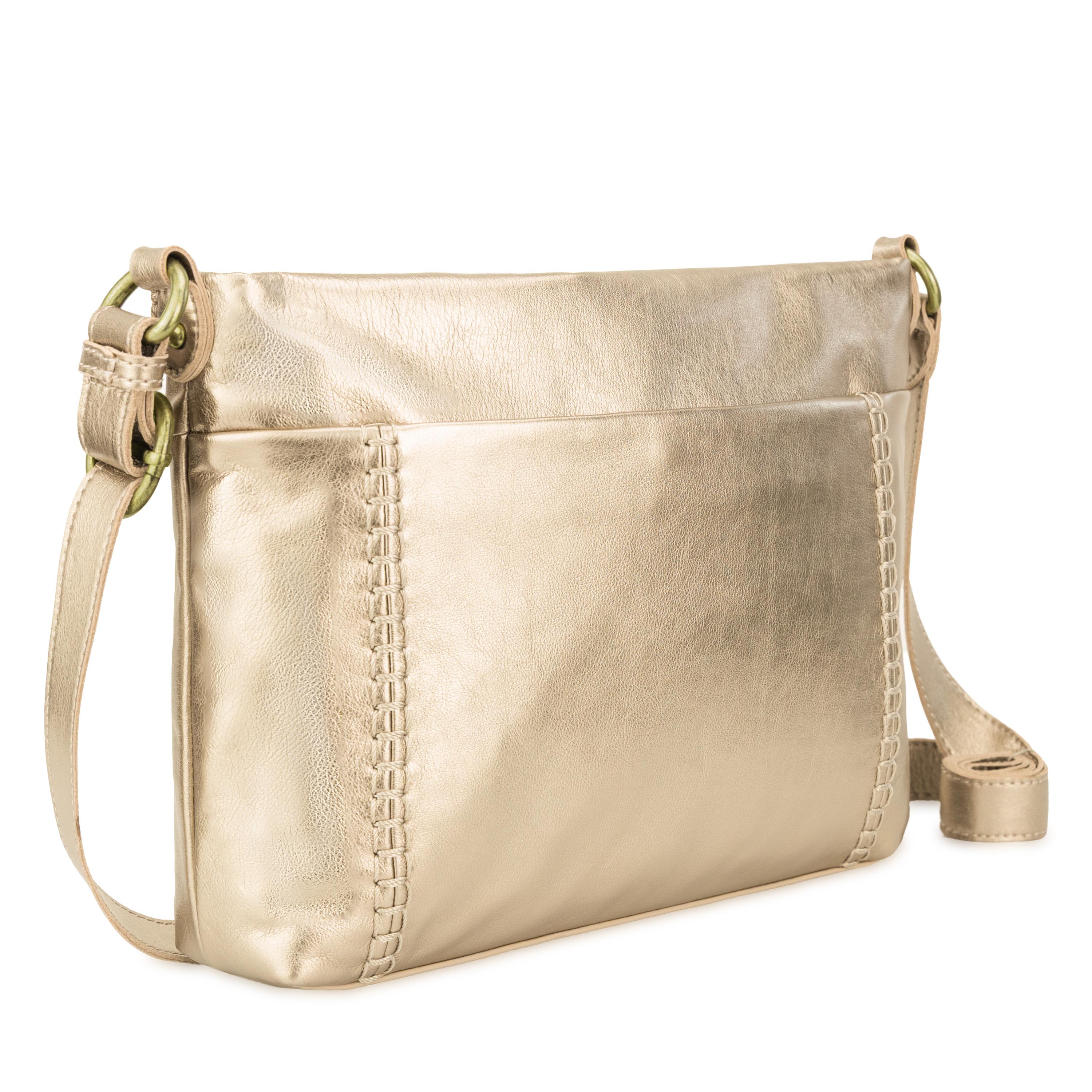 The Sak Melrose Crossbody - Leather - Light Gold