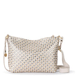 The Sak Melrose Crossbody - Leather - Stone Metallic Woven