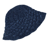 The Sak Lanie Bucket Hat - Hand Crochet - Denim Shell