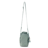 Sakroots Banyan Drawstring Crossbody - EcoTwill - Sage Flower Blossom Quilted