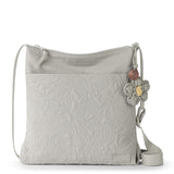 Sakroots Banyan Basic Crossbody - EcoTwill - Pebble Flower Blossom Quilted