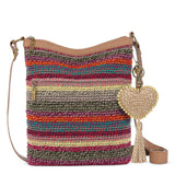 The Sak Yarnicharmz Dangle - Hand Crochet - Bamboo Static Tonal Heart